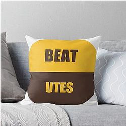 Wyoming Cowboys Beat Utah Utes Throw Pillow