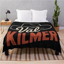Val Kilmer Cowboy Hat Throw Blanket