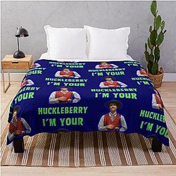 Val Kilmer I'm Huckleberry Throw Blanket