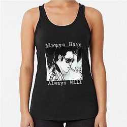 Gifts for Women True Romance Elvis Val Kilmer Fans Racerback Tank Top