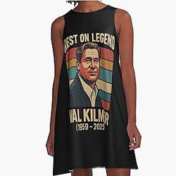 Val Kilmer Memorial Design Tribute 1959 - 2025 for Stickers Shirts A-Line Dress