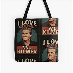 Val Kilmer Legend Memorial Fan Art Tribute 1959-2025 Design for Stickers Shirts All Over Print Tote Bag