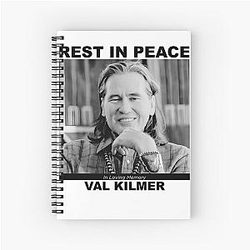 Val Kilmer Spiral Notebook