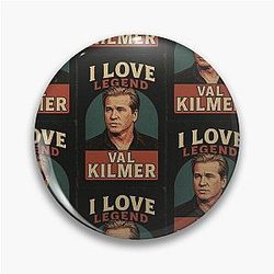 Val Kilmer Legend Memorial Fan Art Tribute 1959 2025 Design for Stickers and Shirts Pin