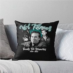 Mid Century Val Kilmer Throw Pillow