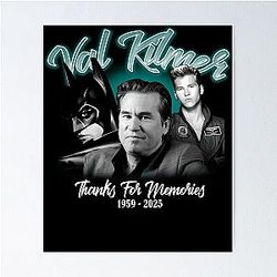 Midcentury Val Kilmer RIP Poster