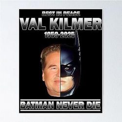 Val Kilmer Never Dies Retro Poster