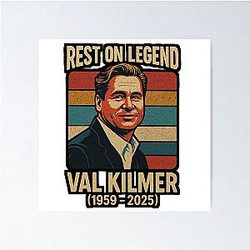 Val Kilmer Legend Memorial Design Tribute 1959 - 2025 for Stickers and Shirts