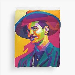 Val Kilmer Pop Art Duvet Cover