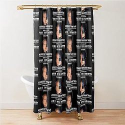 Val Kilmer Never Dies Retro Shower Curtain