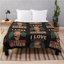 Val Kilmer Legend Memorial Fan Art Tribute 1959 - 2025 Design for Stickers Shirts Throw Blanket