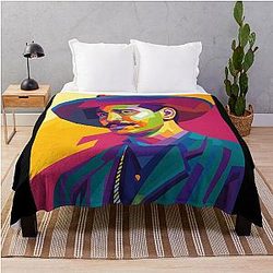 Val Kilmer Pop Art Throw Blanket