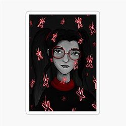 Valkyrae portrait sticker
