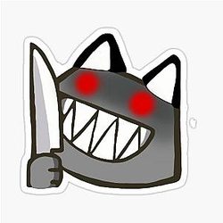 Valkyrae Knife Sticker