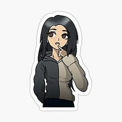 Valkyrae Danganronpa Sticker