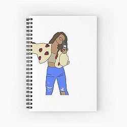 Valkyrae Strawberry Jacket Spiral Notebook