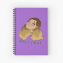 Valkyrae - Twitch Streamer Video Gamer Spiral Notebook