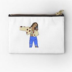 Valkyrae strawberry jacket zip pouch