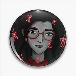 Valkyrae Portrait Pin