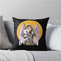 Valkyrae Throw Pillow
