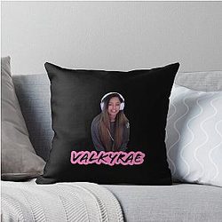 Valkyrae Throw Pillow