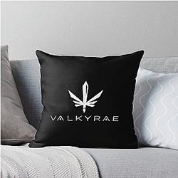 Valkyrae HD Logo Throw Pillow