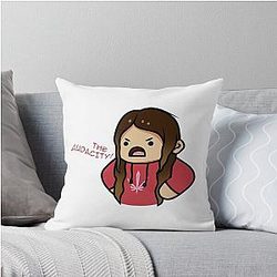 Valkyrae The Audacity Throw Pillow