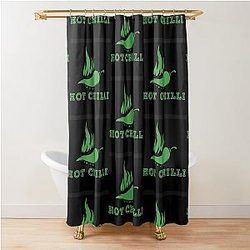 Hot ChilliValkyrae Shower Curtain