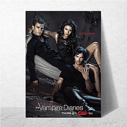 Vampire Diaries centers on Elena Gilbert and the Salvatore brothers Vampire Diaries Posters