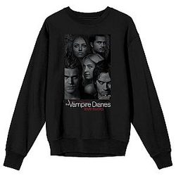 The Vampire Diaries Juniors Black Long Sleeve Sweatshirt