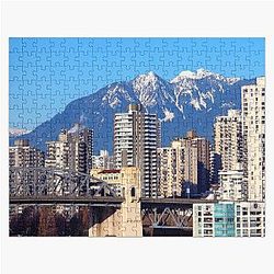 Vancouver with mountains in the background Jigsaw