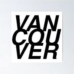 VANCOUVER Letter Poster