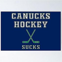 Vancouver Canucks Hockey Poster