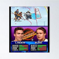 Vancouver Canucks Arcade Classic T-Shirt Poster