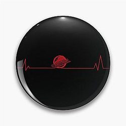 Vancouver Retro Hockey Heartbeat Pin