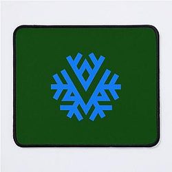 Retro Vancouver Hockey Logo Sticker Mousepad