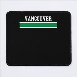 Retro Vancouver Canucks Hockey Emblem Mouse Pad