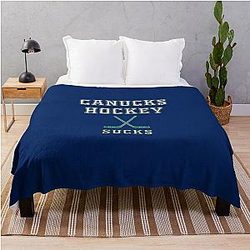 Vancouver Canucks Hockey Throw Blanket
