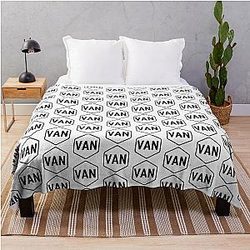 Vancouver Hex Black Throw Blanket