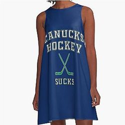 Vancouver Canucks Hockey A-Line Dress