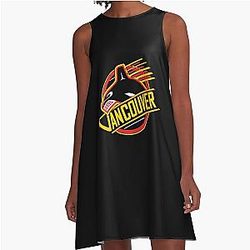 RARE Vancouver Hockey - Canucks A-Line Dress