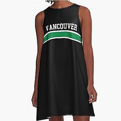Retro Vancouver Canucks Hockey Emblem Vintage Dress