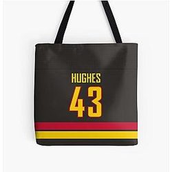 Vancouver Canucks Quinn Hughes Alternate Jersey Back Phone Case Tote Bag