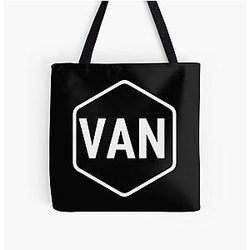 Vancouver Hex White All Over Print Tote Bag