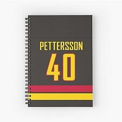 Vancouver Canucks Elias Pettersson Alternate Jersey Back Phone Case Spiral Notebook