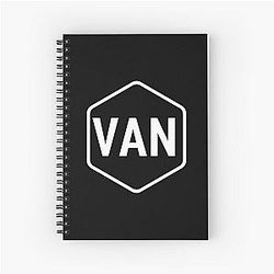 Vancouver White Spiral Notebook