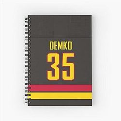 Vancouver Canucks Thatcher Demko Alternate Jersey Notebook