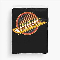 Vancouver hockey canucks skate duvet cover