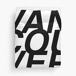 Vancouver Letter Block Duvet Cover