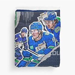 Vancouver Hockey Team Squad Design Duvet Cover